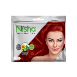 Nisha Cream Hair Colour Flame Red 20Gm + 20Ml