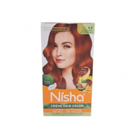 Nisha Creme Hair Color 60Gm + 60Ml Golden Brown