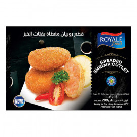 Royale Foods Frozen Breaded Shrimp Cutlet 200gm