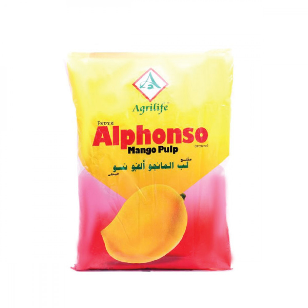 AgrilLife Frozen Alphonso Mango Pulp 1kg  AgrilLife Frozen Alphonso Mango Pulp 1kg