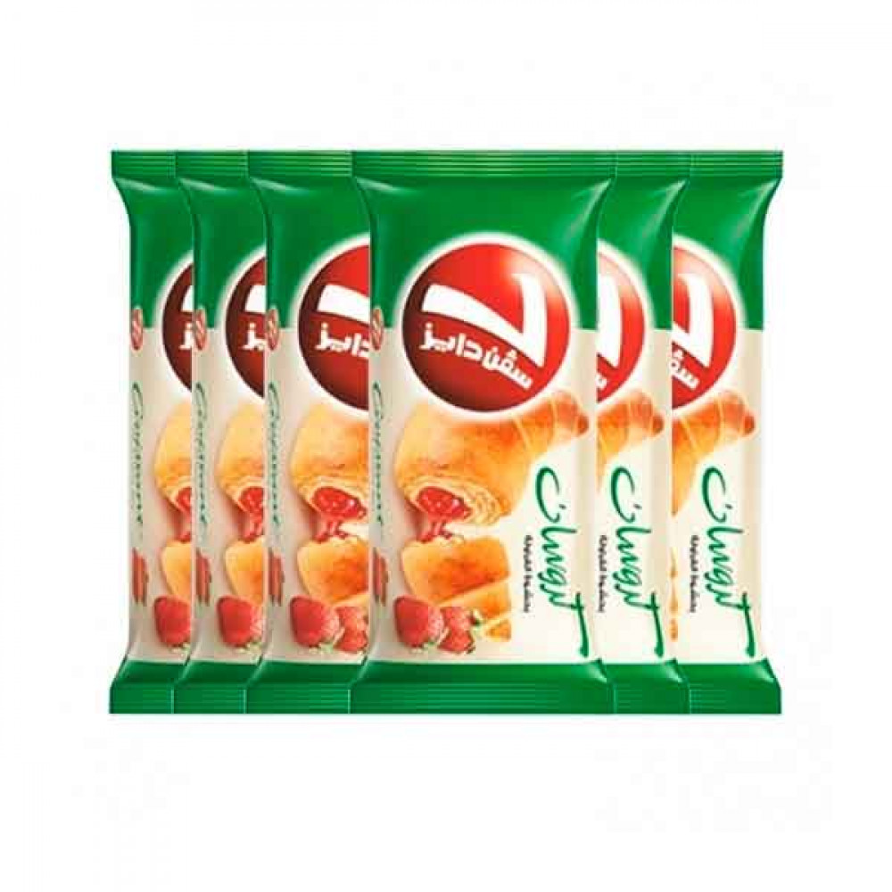 Lusine Croissant 7Days Strawberry 6 x 55gm  Lusine Croissant 7Days Strawberry 6 x 55gm
