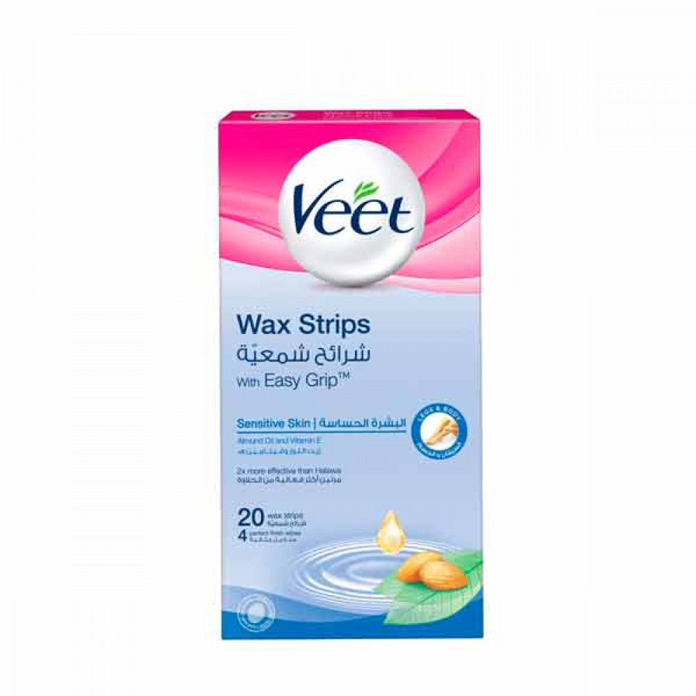Veet Cold Wax Strips Sensitive 20S  Veet Cold Wax Strips Sensitive 20S