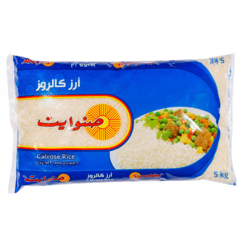 Sunwhite Calrose Rice 5Kg  Sunwhite Calrose Rice 5Kg