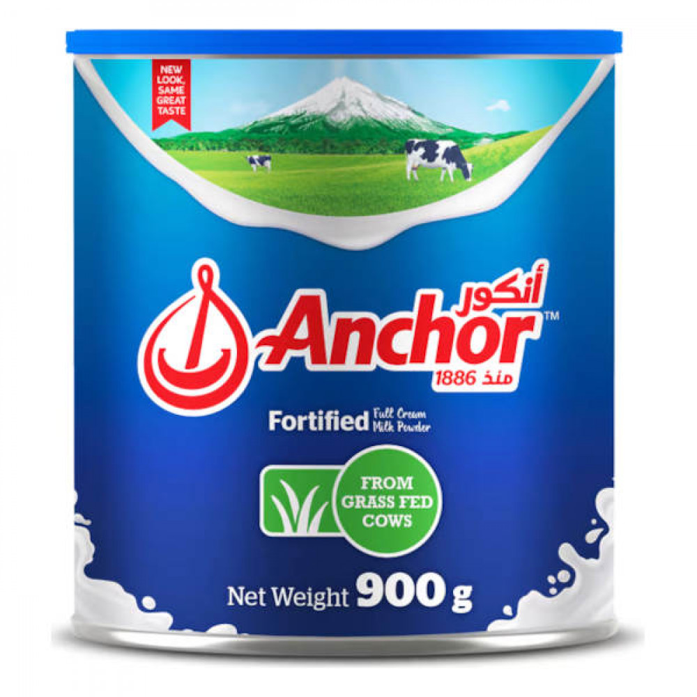 Anchor Fortified Full Cream Milk Powder 900gm  Anchor Fortified Full Cream Milk Powder 900gm