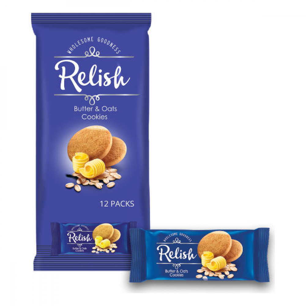 Nabil Relish Butter &; Oats Cookies 12 x 42gm  Nabil Relish Butter &; Oats Cookies 12 x 42gm