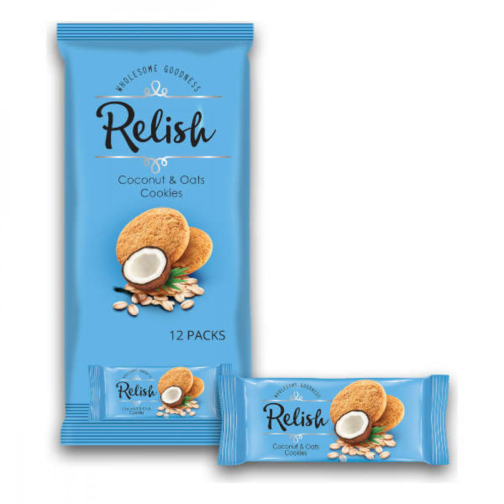 Nabil Relish Coconut & Oats Cookies 12 x 42gm  Nabil Relish Coconut & Oats Cookies 12 x 42gm