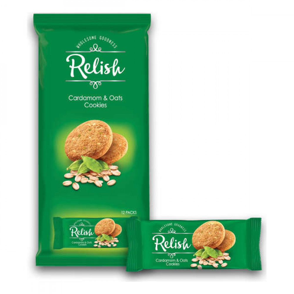 Nabil Relish Cardamom & Oats Cookies 12 x 42gm  Nabil Relish Cardamom & Oats Cookies 12 x 42gm
