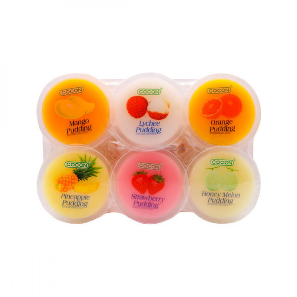 Cocon Assorted Fruit Pudding 6 x 80gm  Cocon Assorted Fruit Pudding 6 x 80gm
