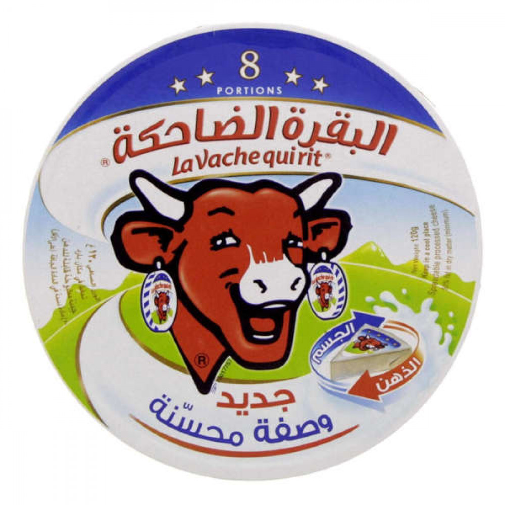 La Vache Quirit 8 Cheese Triangles 120gm  La Vache Quirit 8 Cheese Triangles 120gm