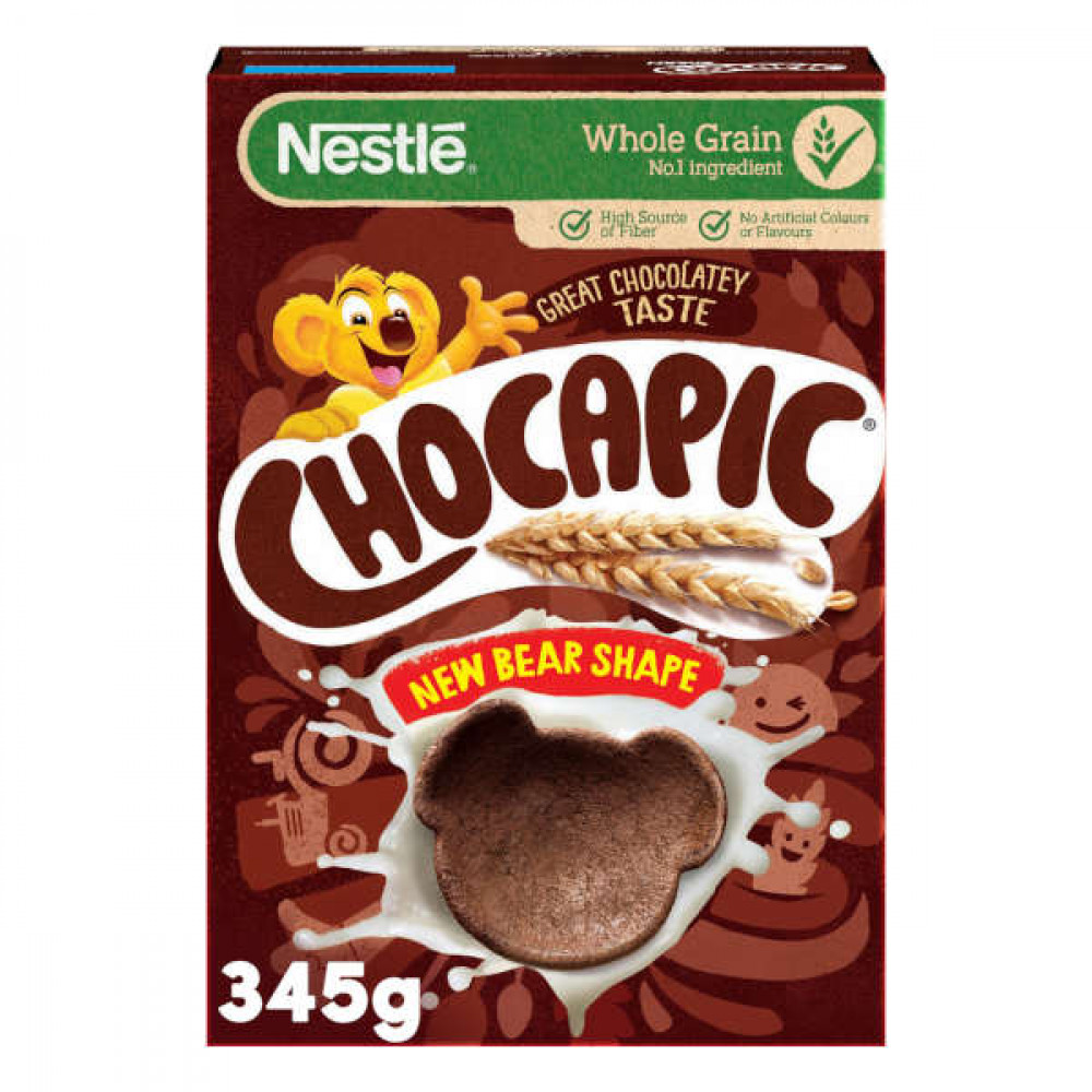 Nestle Chocapic Bear Shape Cereal 345gm  Nestle Chocapic Bear Shape Cereal 345gm